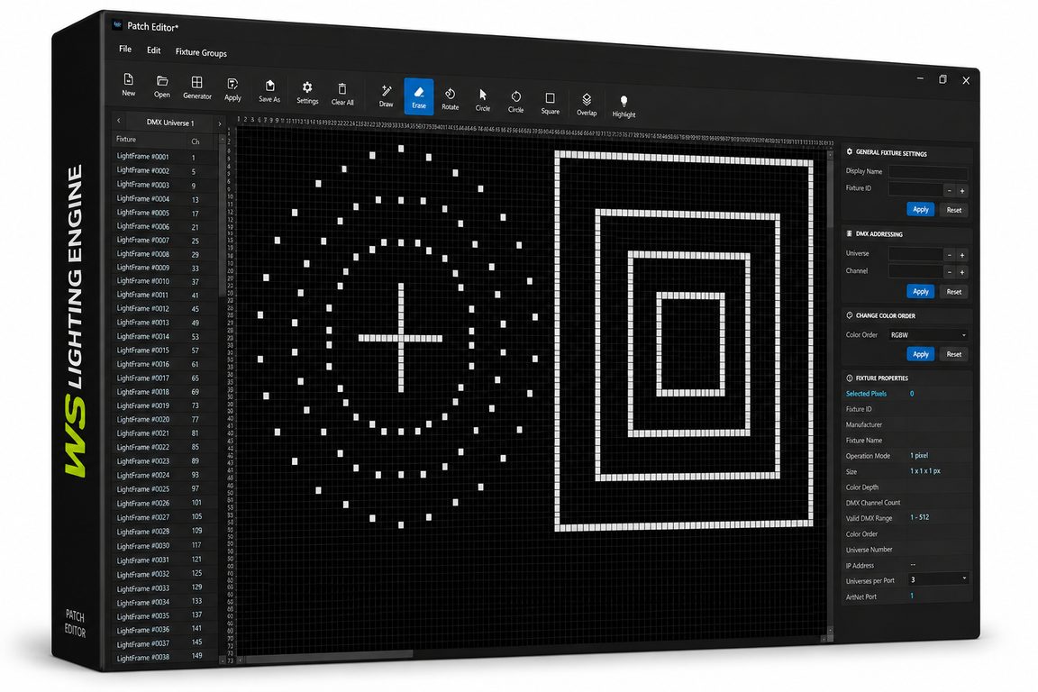 2D Patch Editor Grid