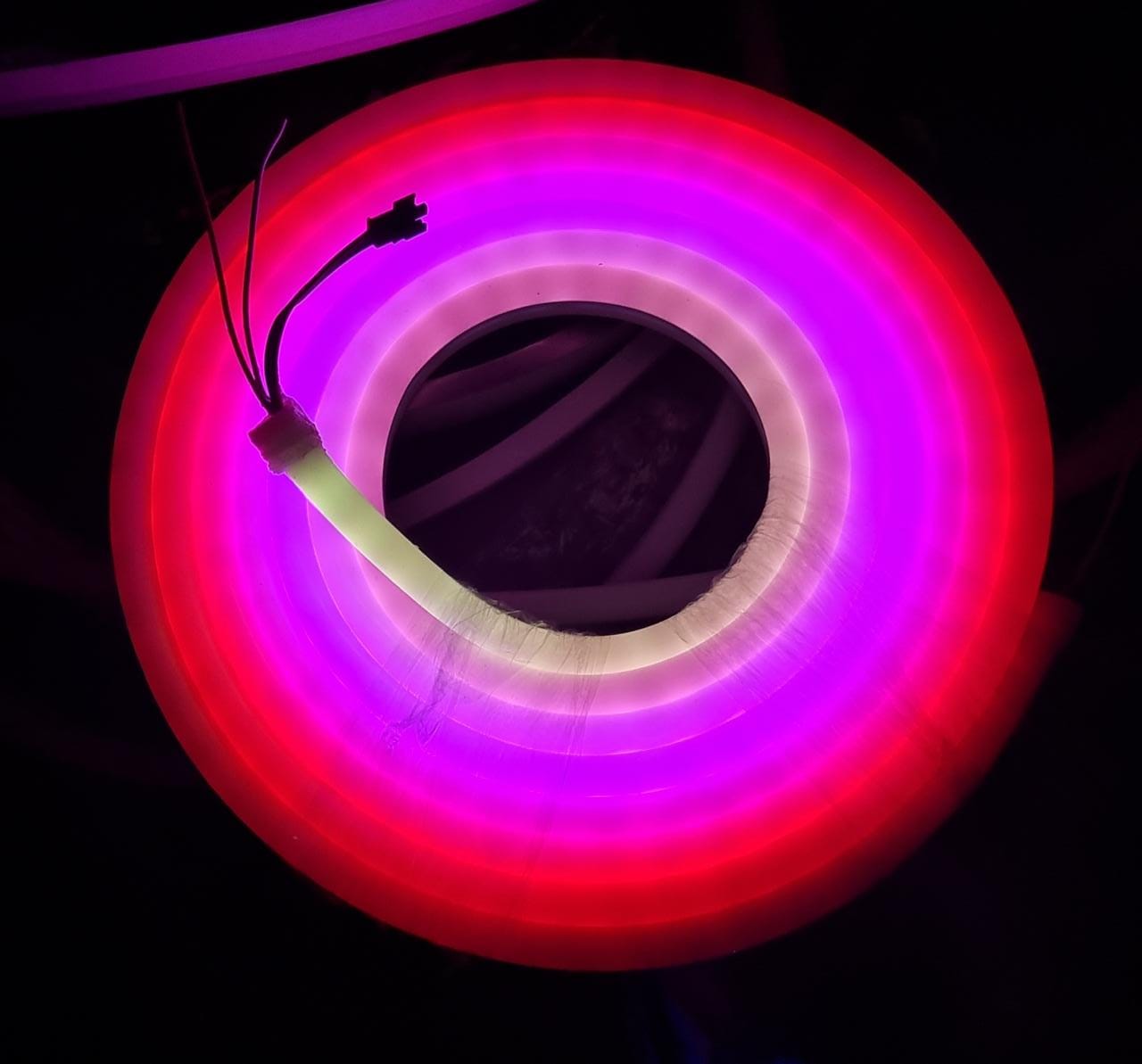 WS2812B 5 meter digital silicone flex Neon led with size 23mmX10mm(H*W) 60pixels /m DC-5V