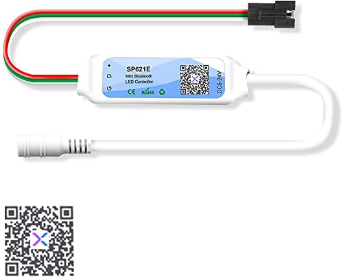 WSPixel SP621E Bluetooth addressable LED Controller WS2811 Addressable RGB Mini LED Controller DC5V~24V APP Control