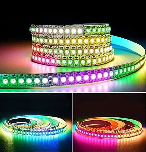 WS2812B Non-Waterproof 144 Pixel/1m Addressable Pixel Strip for Arduino - 5 Meter Strips