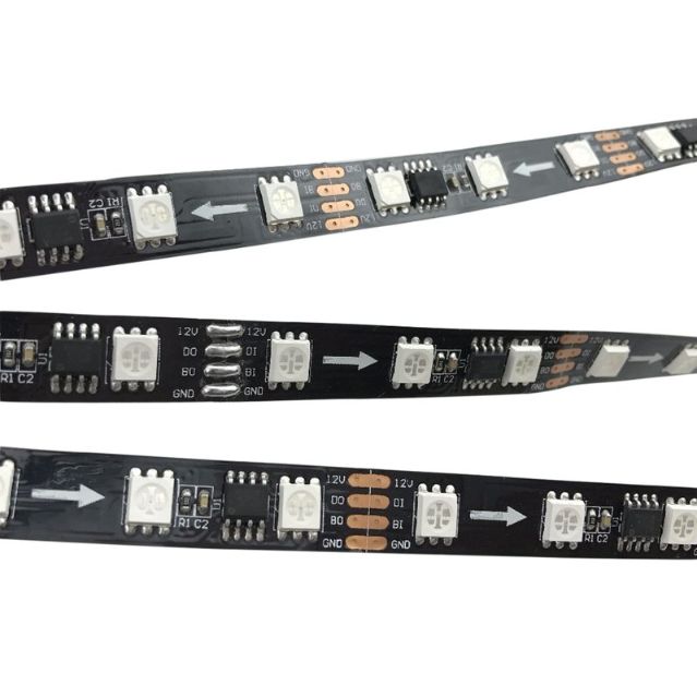 WS2818B 12V Non-Waterproof 60 Pixel/1m Addressable double data transfer Pixel Strip for Arduino - 5 Meter Strips