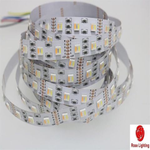 Dc12V 24V RGB WW+W 5050 30 60 96 Flexible Led Strip 5 chip in 1 LED Strip Light