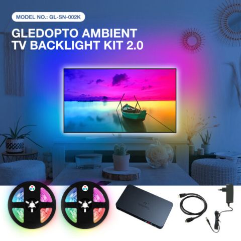 Dc12V color sync with TV/ PC screen digital led strip kit model GL-SN-002K