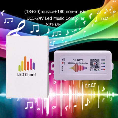 DC5V~24V LED Pixel Controller Led Light Dimmer Bluetooth Music Controller SP107E DC5V~24V LED Pixel Controller