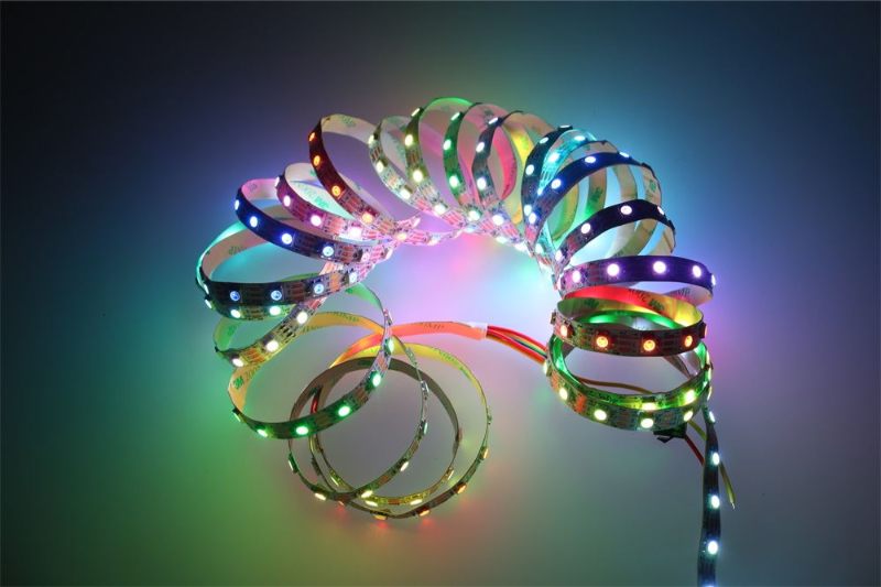 Flexible RGB LED Strip (aka NeoPixel, WS2812, SK6812) – 144 pixels per metre