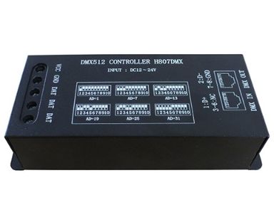 DMX Decorder DMX512 Console Controller Max 1024 Pixels LED Controller For WS2812 WS2813 UCS1903 SK6812 Pixel LED Strip