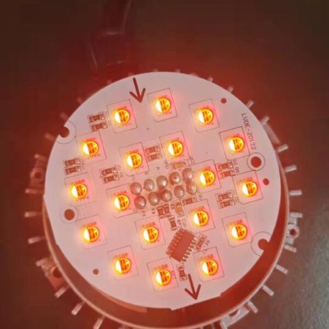 DMX512 100mm high quality aluminum base with pvc shell 18pcs RGBW led dot light for outline project
