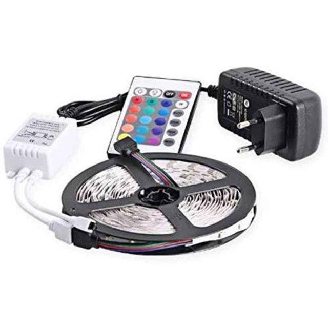 EGK 4m 16 Colour RGB Waterproof LED Strip Light with Adaptor & Remote Control, EGKSLRGB