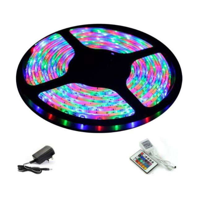 Ever Forever 5m Multicolour LED Strips Light with IR Controller, Remote & Adaptor