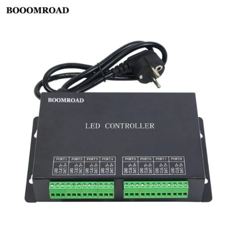 H801RC LED 8 ports controller drive max 8192 pixels connect to PC or master controller RJ45 port