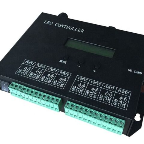 Programming sd controller H803SA support 8X1024 pixels and workable software led build and suppor dmx512 console