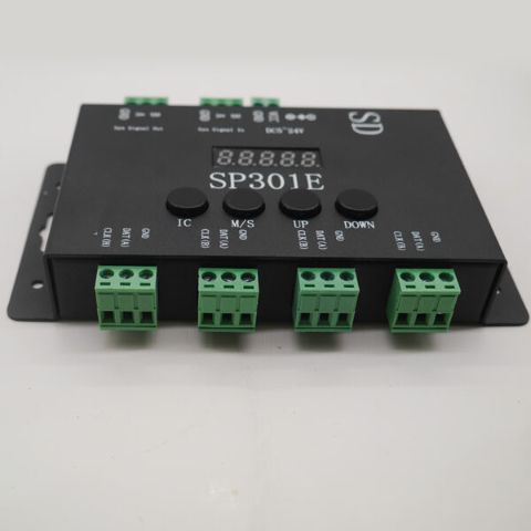 SP301E Syn signal Programmable Pixel LED Controller For WS2811 WS2813 WS2812B SK6812 APA102 Pixel LED Strip Panel light,DC5-24V