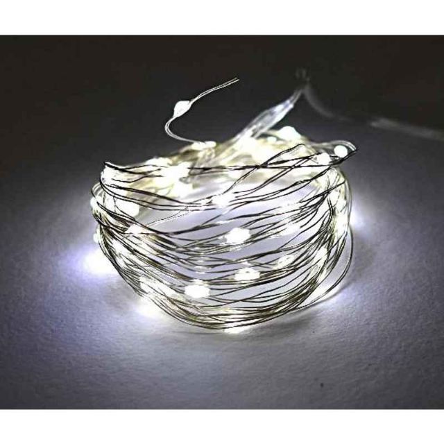 Tucasa 5m Battery Operated White LED Copper Wire String Light, DW-423