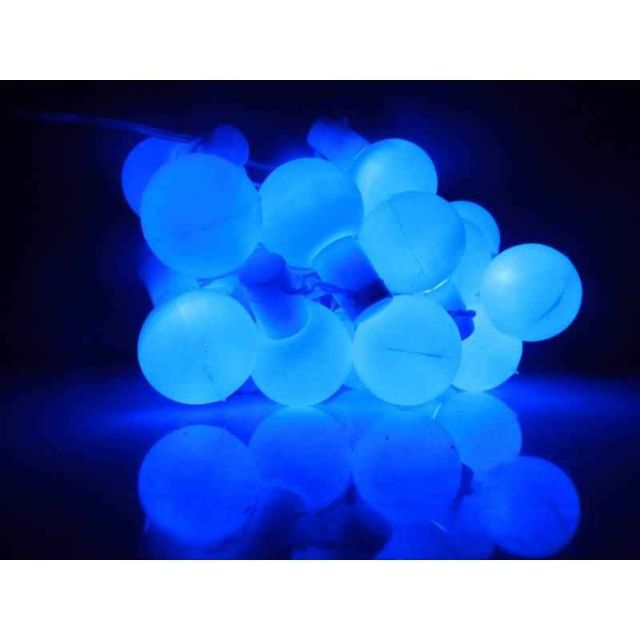 Tucasa Florocent Blue LED Ball String Light, DW-341
