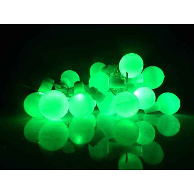 Tucasa Florocent Green LED Ball String Light, DW-338