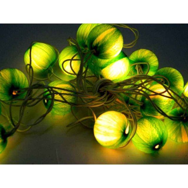Tucasa Green Ball String Light, DW-148 (Pack of 2)