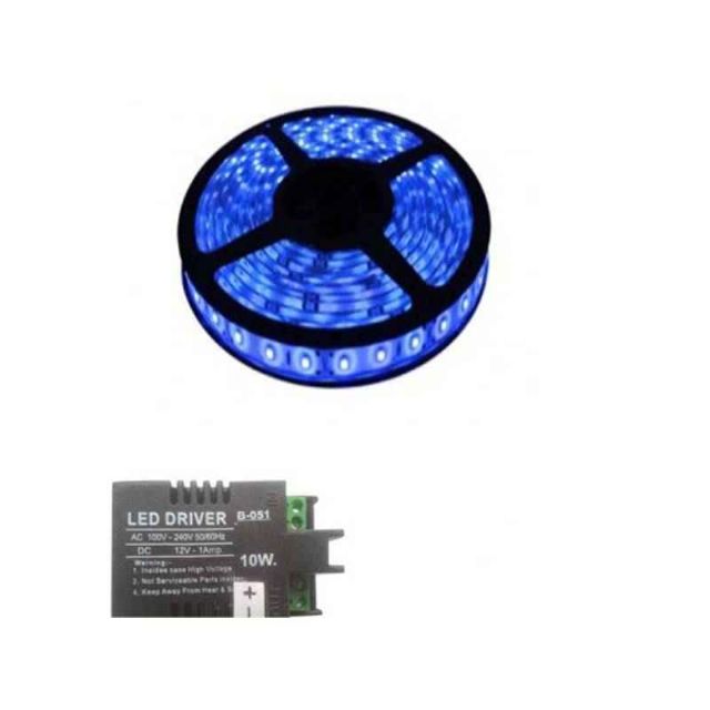 VRCT 3W Blue Decorative Wall LED Strip Light with Adaptor, DL-587
