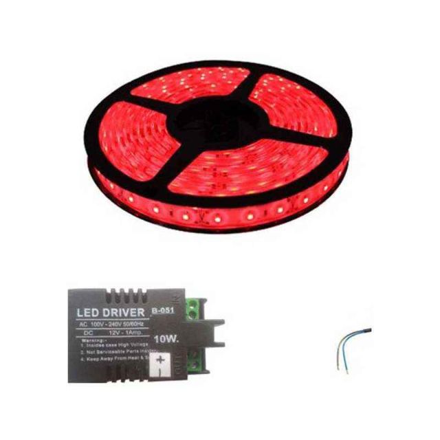 VRCT 3W Red Decorative Wall LED Strip Light with Adaptor, DL-583