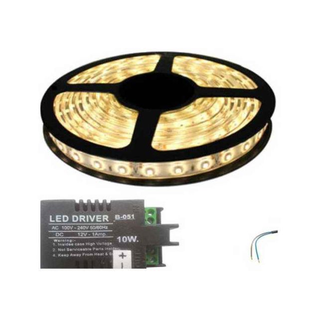 VRCT 3W Yellow Decorative Wall LED Strip Light with Adaptor, DL-585