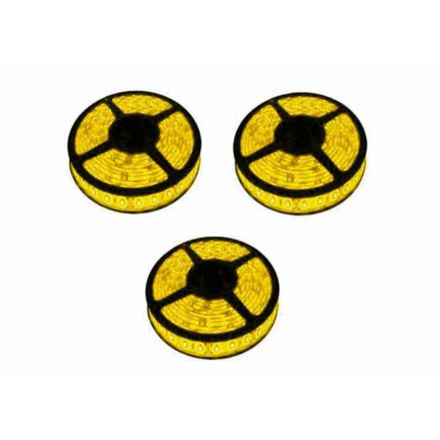 VRCT 3W Yellow LED Strip Lights With Adaptor, DL-616 (Pack of 3)