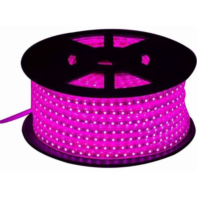 VRCT Classical 19.1m Pink Waterproof SMD Strip Light with Adaptor, Pink SMD 19.1